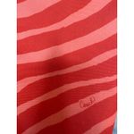 Coach Coral Orange Zebra Print Tote Bag Canvas F23283 Purse Handbag Designer Photo 10