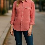 AG Adriano Goldschmied 🌟 Gingham Button-Up Shirt | Size S | Elevated Americana Photo 0