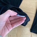 DKNY  - Long Sleeve Semi Sheer Crew Neck  Top in Black Photo 2