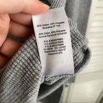 Aritzia  TNA Gray Cowl Neck Raw Hem Long Sleeve Flannel Medium M Photo 4