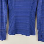 Lululemon Kanto Stripe Sapphire Blue Black Kanto Catch Me Long Sleeve Top Photo 6