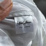 Adam Selman  | White Pearl Embellished Cropped Tie Front Button Down Blouse Sz M Photo 11