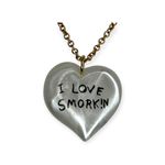 new Tarina x KidRobot ❤︎︎ Ltd Ed Frank Kozik Smorkin’ Heart Necklace ❤︎︎ White Photo 8