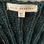 LA Hearts Dark Teal Knit Cardigan, Medium Photo 1