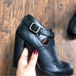 Anthropologie No. 704b • Anthro Erika ankle boots black leather booties shooties heeled Photo 6