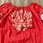 Free People  Fleur Du Jour Red Mini Dress with Pockets Size S NWOT Photo 3
