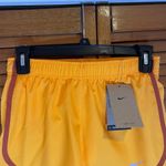 Nike Dri-Fit Women’s Orange Lined Tempo Athletic Running Shorts Sz XS NWT Photo 1