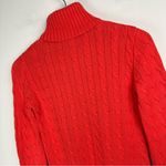 Ralph Lauren  Sport Womens Cable Knit Sweater Sz Small Coral Orange Cotton Photo 12