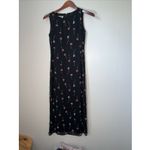 Talbots Floral Black Lined SheathDress With Silk Embroidered Cardigan 4p USA Photo 5