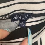 Olivia Blu  Striped Tulip Skirt Black White Size S Photo 3