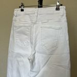 ZARA Straight Wide Leg Jeans in Ivory White size 8 Photo 5