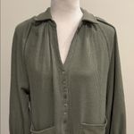 Entro NWT  Waffle Weave Front Pocket Shirt Sz M Photo 1