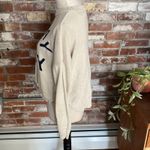 Moon & Madison Sunday Funday Football Cream Knit Sweater Size S Photo 2