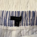 J.Crew  Pull on Skirt in Striped Beauchamps Linen Blue White Photo 7