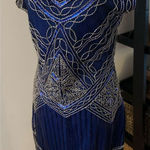 1920s like blue dress for dress up party size medium Photo 0