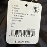 Free People Chloe Printed Top Washed Black Floral Large NWT Cottage Bow Gauze Photo 11