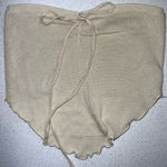 Tube top with string for bow Tan Size M Photo 0
