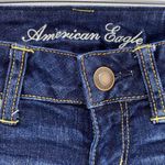 American Eagle  Blue Mid Rise Distressed Denim Shorts Photo 1