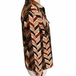 Notations  Chevron Blouse Orange Medium Petite‎ Photo 5