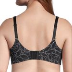 Ambrielle Everyday Full Coverage Bra 44DD Black White Floral Comfy Soft Size undefined Photo 1