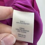 Harper Rose Dress Womens 4 Magenta Fit & Flare 3/4 Sleeve Pleated Exposed Zip Pink Photo 4