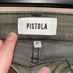 Pistola Women’s Dark green high rise Faux leather pants size 27 goingout casual Photo 4