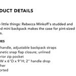 Rebecca Minkoff Hot Pink Studded Backpack Photo 5