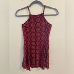 Brandy Melville Abigail Dark Red Medallon High Neck Dress One Size XS Small Photo 1