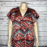 Fashion to figure FTF Size 3 Aztec Print Surplice V-Neckline Dress w/ Pockets Photo 2