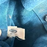 Vintage Y2K Old Navy Suede Leather Purse Blue Teal 11"x9.75" Photo 5