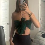 None Multi Way Green Scarf Top Photo 1