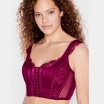 Victoria's Secret  Burgundy Lace Bustier Photo 0