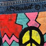 Vintage Levi’s 1993 M. Stewart “The Dance” Artwork Reworked Made in USA Skirt Blue Size 4 Photo 4