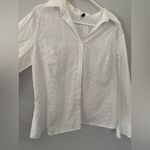 Star City VTG  Embroidered Floral Button Up Blouse Long Sleeve White Size S M Photo 3