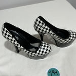 Charlotte Russe Woman’s  Platform Stiletto Black & White Patent Leather Shoes 6 Photo 1