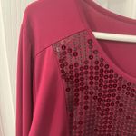 Joan Rivers size 1X cranberry color tunic top Photo 2