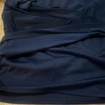 XScape Chiffon Pop-Over Navy Dress Photo 6