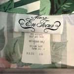 Floral Retro Vintage 90s Blazer Chic Party Jacket Coat 12 Green Striped Hibiscus Size L Photo 4