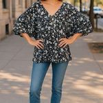 Leota Women’s Blouse Sz Plus 3L Short Sleeve Floral Boho Chic Bohemian Casual Photo 7