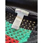 Free People  Bayside Rainbow Stripe Open Knit Oversized Sweater Poncho Size OS Photo 7