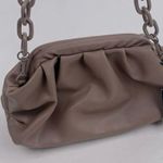 Badgley Mischka  Taupe Wrapped Frame Clutch NWT Photo 1
