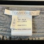 Tony Cohen Bolero Jacket Grey Silk Blend Two Button Dressy Shrug Sz 6 EUC Photo 5