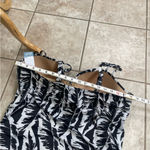 New Lane Bryant Womens Fitted Underwire Swim Tankini Top Palm Leaves‎ Size 44DD Photo 4