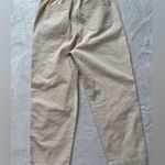 Madewell  Emmett Wide-Leg Pants Women's Tan Cropped Pants Photo 3