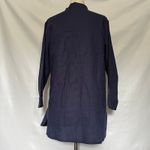 Emerson Street Michigan Long Womens Top Sz S Preppy College Academia Tailgate Blue Photo 6