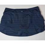 Athleta  Women's swagger Skort XL Blue Striped‎ Ruffle Athletic Tennis Golf Skort Photo 7