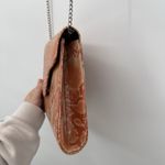 Bellini Faux Snake Print Orange Flap Bag Crossbody Y2k Boho Photo 9