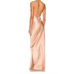 Shona joy Ruched Backless Lace Up Slip Dress La Lune Desert Rose NWT Size 6 Photo 2