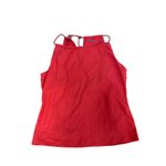 J. McLaughlin  Halter Top Sleeveless‎ Textured Blouse Coral Red XL Photo 1