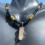 Smokey Quartz Point Choker Necklace Photo 2